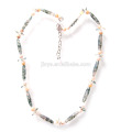 Natural Agate Stone Crystal Beaded Necklace